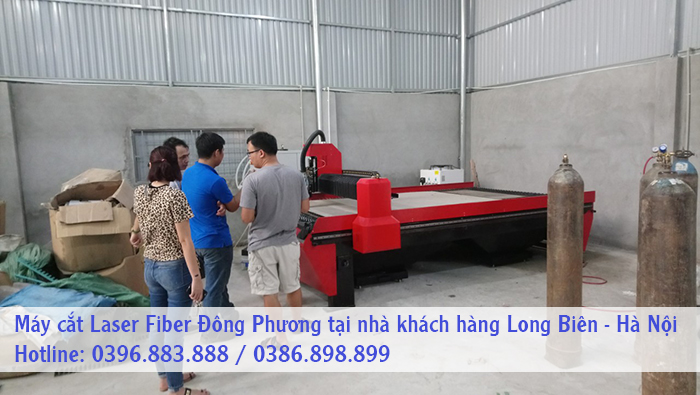 máy cắt cnc laser fiber Đông Phương tại nhà khách hàng