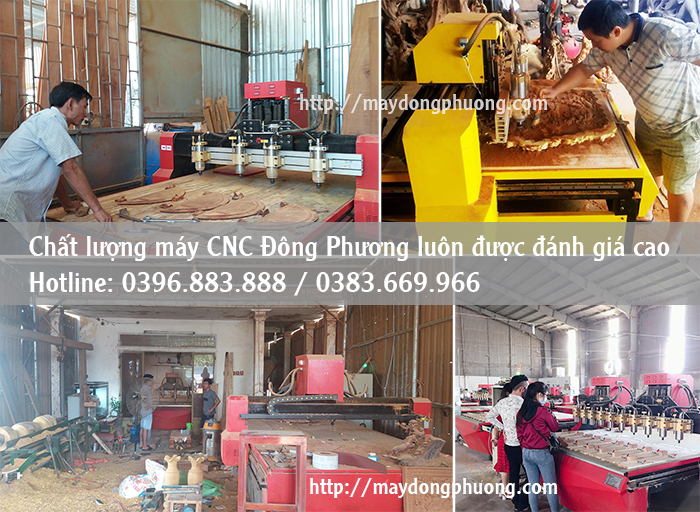Máy CNC đục gỗ Đông Phương tại nhà khách hàng