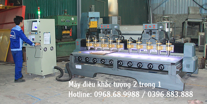 máy đục tượng gỗ cnc