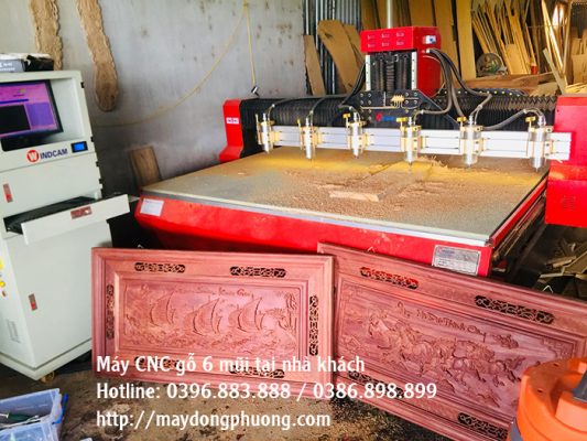 máy cnc chạm hoa văn