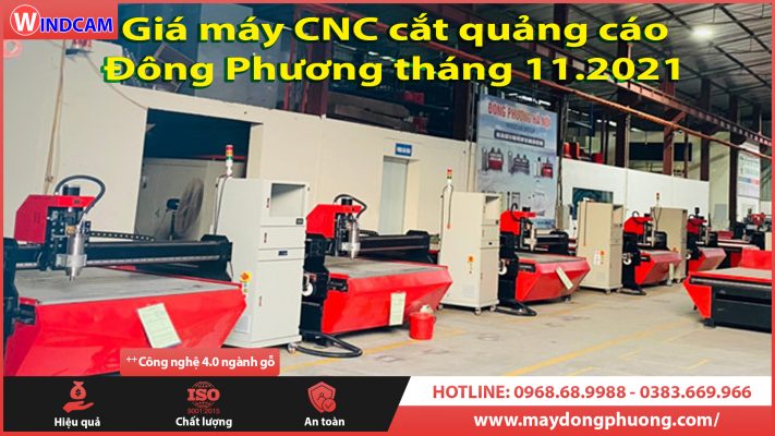 Giá máy CNC cắt quảng cáo Đông Phương tháng 11.2021