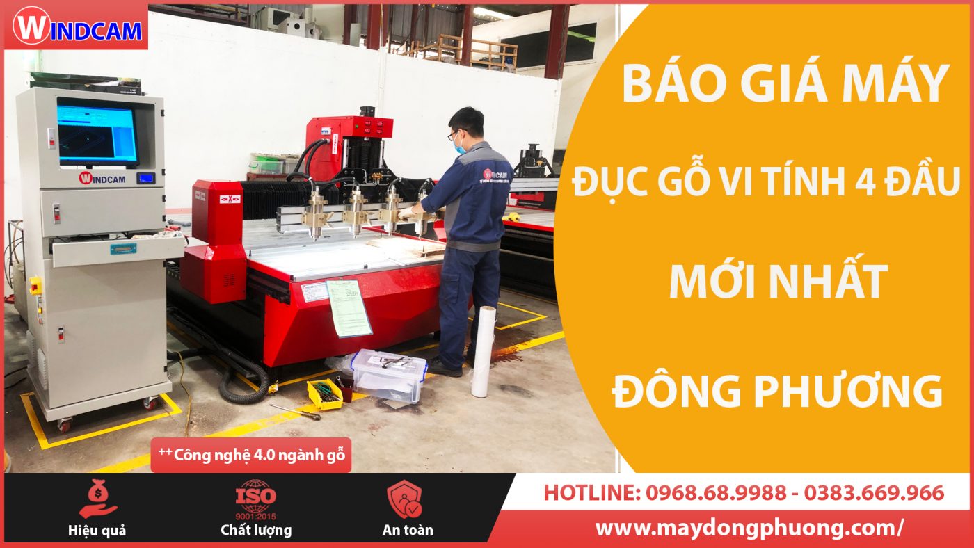 Máy đục gỗ vi tính 4 đầu giá bao nhiêu?